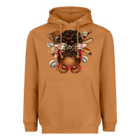 Meerkat baseball afro messy bun Heavyweight Hoodie - texasbilliewilder