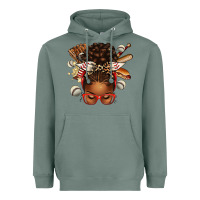 Sage baseball afro messy bun Heavyweight Hoodie - texasbilliewilder