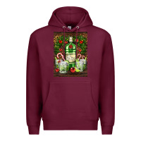 Burgundy gin tonic cocktail Premium Hoodie - AdoDesignShop