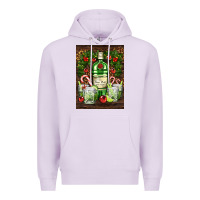 Lilac gin tonic cocktail Premium Hoodie - AdoDesignShop