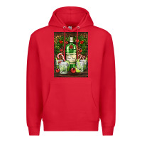 Red gin tonic cocktail Premium Hoodie - AdoDesignShop