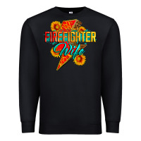 Black firefighter wife with lightning bolt Premium Sweatshirt - Zillion Design Studio