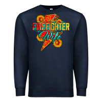 Navy firefighter wife with lightning bolt Premium Sweatshirt - Zillion Design Studio
