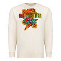 Sandshell firefighter wife with lightning bolt Premium Sweatshirt - Zillion Design Studio