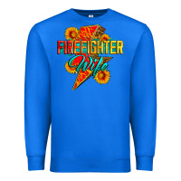 True Royal firefighter wife with lightning bolt Premium Sweatshirt - Zillion Design Studio