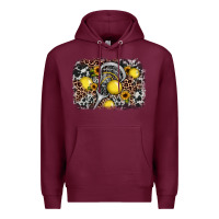 Burgundy lacrosse background Premium Hoodie - JahusDesignShop