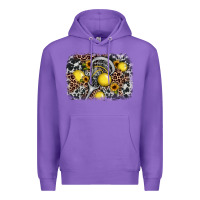 Purple lacrosse background Premium Hoodie - JahusDesignShop