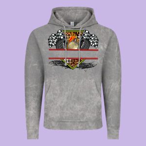 Race Flag And Race Equipment Vintage Hoodie Designed By Adodesignshop
