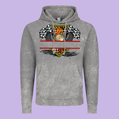 Race Flag And Race Equipment Vintage Hoodie Designed By Adodesignshop
