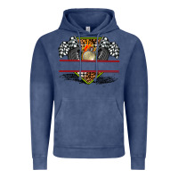 Vintage Denim race flag and race equipment Vintage Hoodie - AdoDesignShop