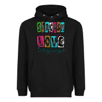 Black sarcasm is my love language Heavyweight Hoodie - Zillion Design Studio