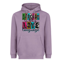 Lavender sarcasm is my love language Heavyweight Hoodie - Zillion Design Studio