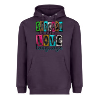 Plum sarcasm is my love language Heavyweight Hoodie - Zillion Design Studio