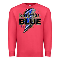 Cardinal back the blue with lightning bolt Premium Sweatshirt - Zillion Design Studio