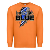 Carrot back the blue with lightning bolt Premium Sweatshirt - Zillion Design Studio