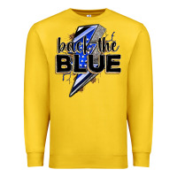 Lemon back the blue with lightning bolt Premium Sweatshirt - Zillion Design Studio