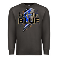 Smoke back the blue with lightning bolt Premium Sweatshirt - Zillion Design Studio