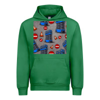 Emerald scissor lift seamless pattern Urban Hoodie - BundleAndBundleShop