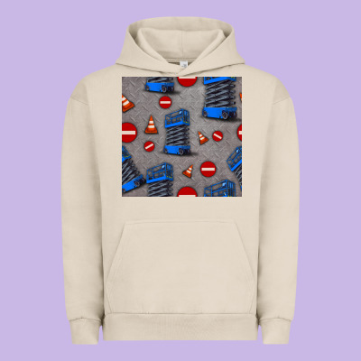 Scissor Lift Seamless Pattern Urban Hoodie Designed By Bundleandbundleshop