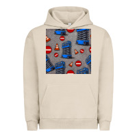 Pigment French Oak scissor lift seamless pattern Urban Hoodie - BundleAndBundleShop
