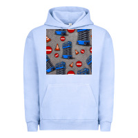Pigment Grape Ice scissor lift seamless pattern Urban Hoodie - BundleAndBundleShop