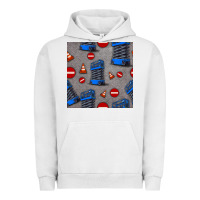 Pigment Lunar Rock scissor lift seamless pattern Urban Hoodie - BundleAndBundleShop