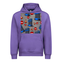 Tulip scissor lift seamless pattern Urban Hoodie - BundleAndBundleShop