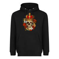 Black Skull King Heavyweight Hoodie - RanaPortraitStore