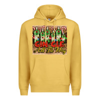 Antique Gold GIN GLE Christmas gin bottles Premium Hoodie - AdoDesignShop