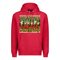 Cardinal GIN GLE Christmas gin bottles Premium Hoodie - AdoDesignShop