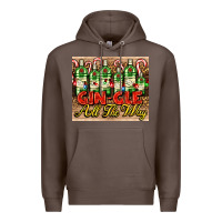 Coffee GIN GLE Christmas gin bottles Premium Hoodie - AdoDesignShop