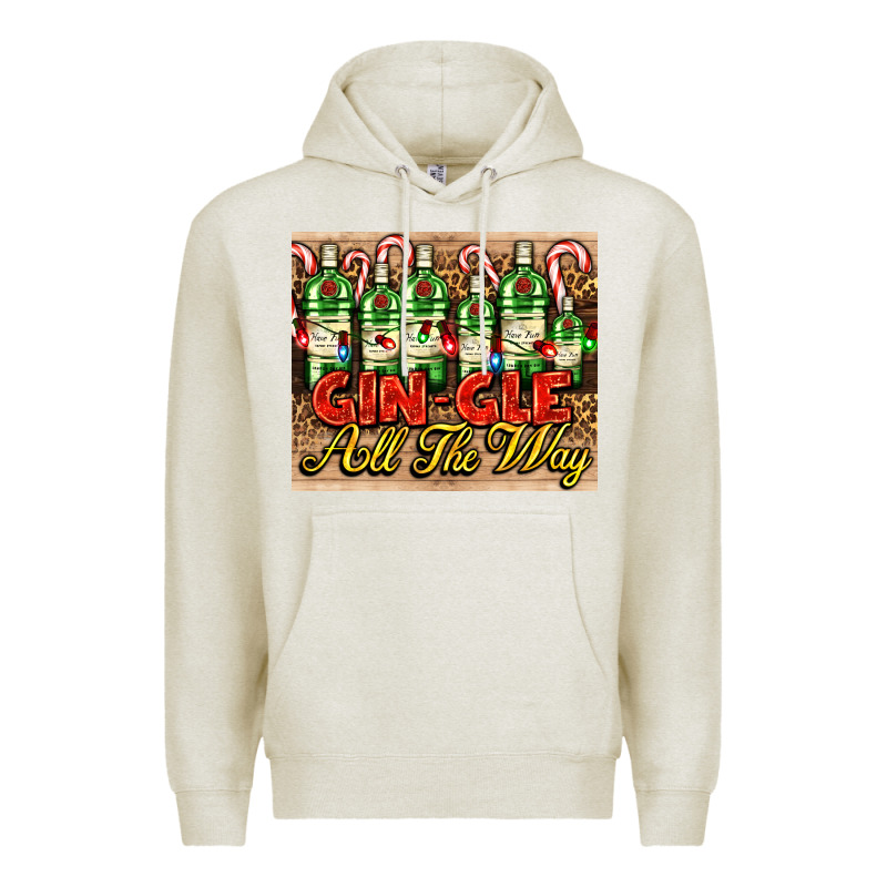 Gin Gle Christmas Gin Bottles Premium Hoodie by AdoDesignShop | Teevron