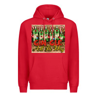 Red GIN GLE Christmas gin bottles Premium Hoodie - AdoDesignShop