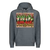 Rock GIN GLE Christmas gin bottles Premium Hoodie - AdoDesignShop