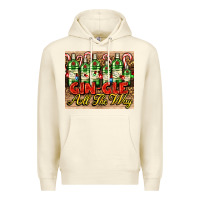 Sandshell GIN GLE Christmas gin bottles Premium Hoodie - AdoDesignShop