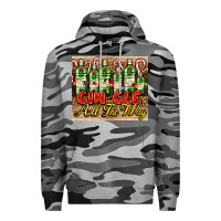 Slate Camo GIN GLE Christmas gin bottles Premium Hoodie - AdoDesignShop