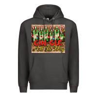 Smoke GIN GLE Christmas gin bottles Premium Hoodie - AdoDesignShop