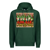 Sports Green GIN GLE Christmas gin bottles Premium Hoodie - AdoDesignShop