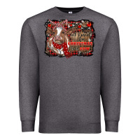 Charcoal Heather all i want for christmas is a cow cowhide Premium Sweatshirt - RanaPortraitStore