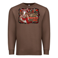 Chestnut all i want for christmas is a cow cowhide Premium Sweatshirt - RanaPortraitStore