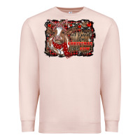 Pale Pink all i want for christmas is a cow cowhide Premium Sweatshirt - RanaPortraitStore