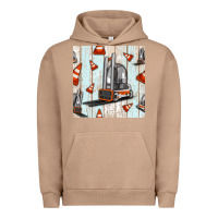 Pigment Burro forklift seamless pattern Urban Hoodie - BundleAndBundleShop