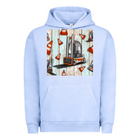 Pigment Grape Ice forklift seamless pattern Urban Hoodie - BundleAndBundleShop