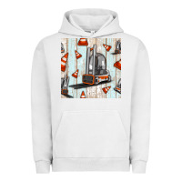 Pigment Lunar Rock forklift seamless pattern Urban Hoodie - BundleAndBundleShop