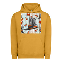 Pigment Peanut Butter forklift seamless pattern Urban Hoodie - BundleAndBundleShop
