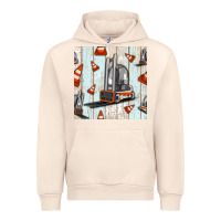 Sandshell forklift seamless pattern Urban Hoodie - BundleAndBundleShop