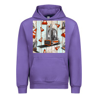 Tulip forklift seamless pattern Urban Hoodie - BundleAndBundleShop