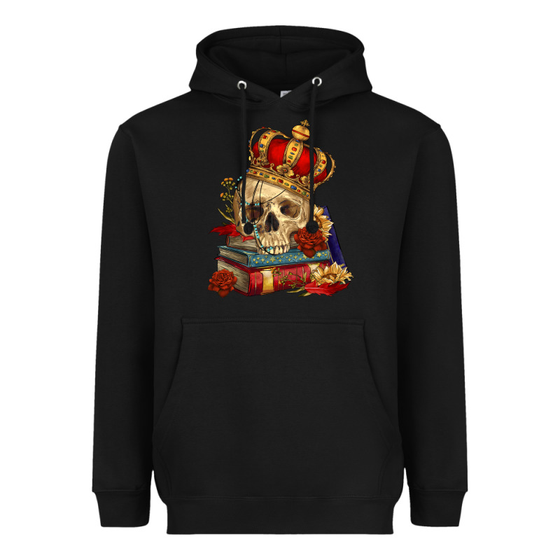 Skull With Crown Heavyweight Hoodie by RanaPortraitStore | Teevron