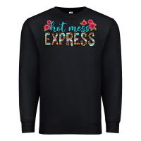Black hot mess express Premium Sweatshirt - texasbilliewilder