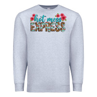 Heather Grey hot mess express Premium Sweatshirt - texasbilliewilder